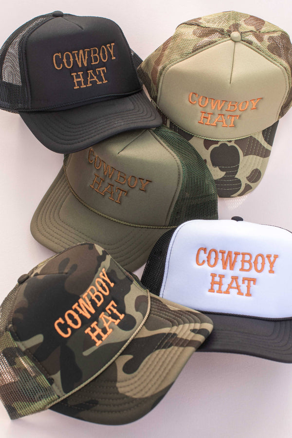 Cowboy Hat Trucker Hat Cap