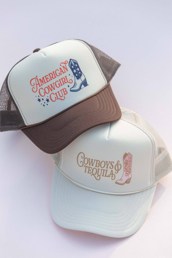 Cowgirl Club / Cowboys Tequila Western Trucker Hat