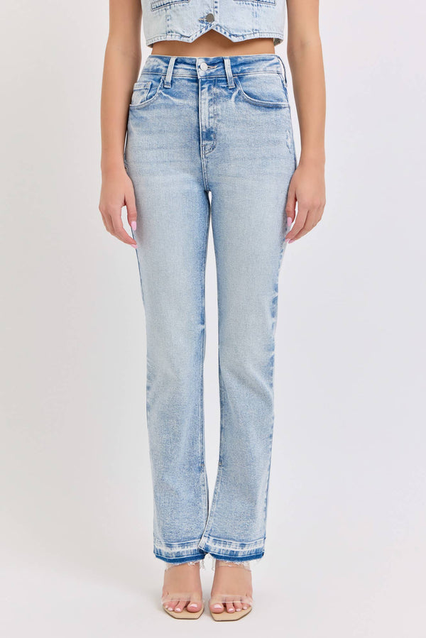 AB19693S-BLD High Rise Full Length Straight w. Slit and Rele
